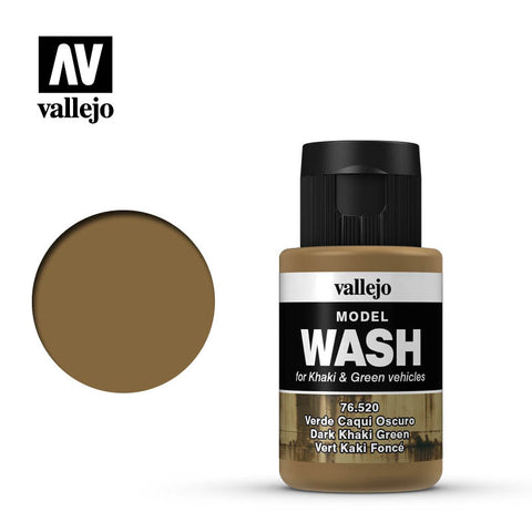 Vallejo - Model Wash Dark Khaki Green (76520)