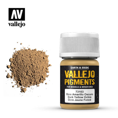 Vallejo - Pigment - Dark Yellow Ocher (73103)