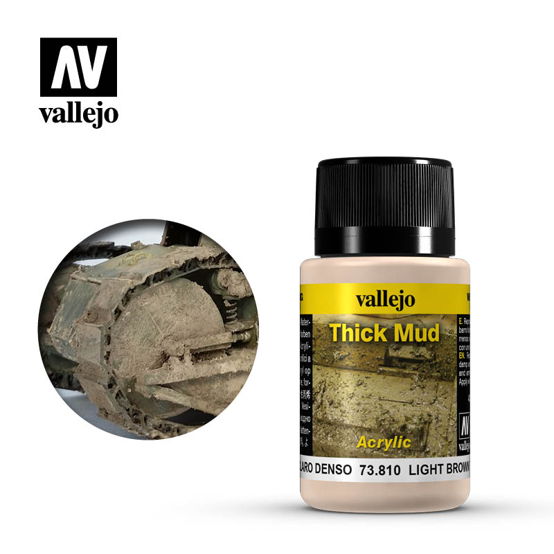 Vallejo - Weathering Effects - Light Brown Thick Mud (73810)