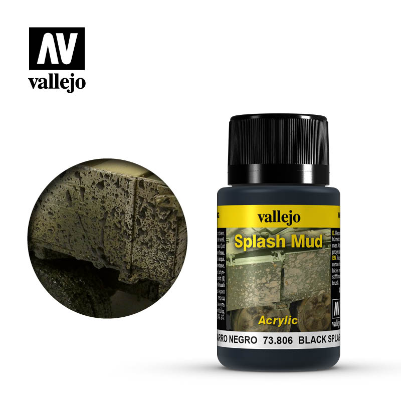 Vallejo - Weathering Effects - Wet Black Splash Mud (73806)